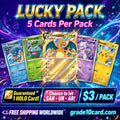 $3 Lucky Pack - 5 Cards - Guaranteed 1 HOLO - Free Shipping Worldwide