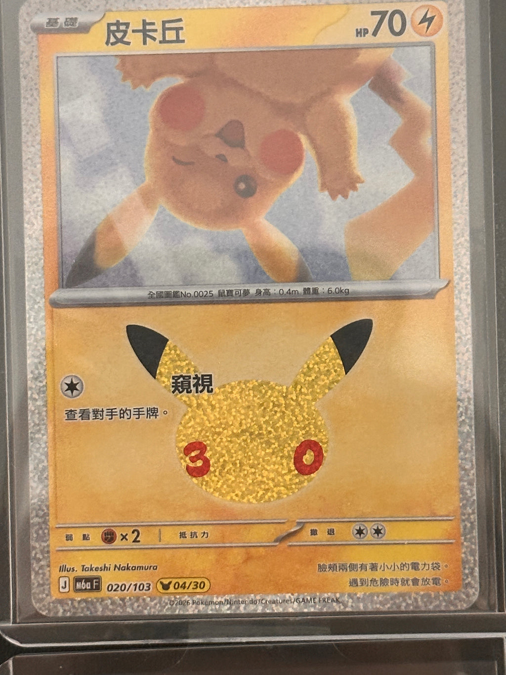 Pokemon M6a 30Pcs Full Complete Pikachu Set - Traditional Chinese Version - 30th Anniversary Holo Collection - TW/HK Exclusive (FS01)