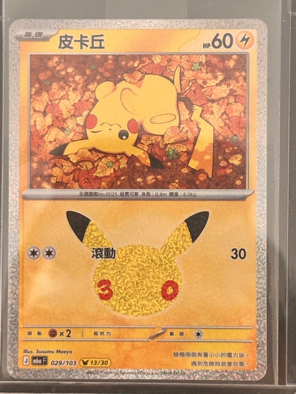 Pokemon M6a 30Pcs Full Complete Pikachu Set - Traditional Chinese Version - 30th Anniversary Holo Collection - TW/HK Exclusive (FS01)
