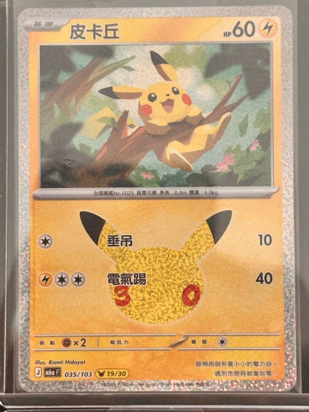 Pokemon M6a 30Pcs Full Complete Pikachu Set - Traditional Chinese Version - 30th Anniversary Holo Collection - TW/HK Exclusive (FS01)